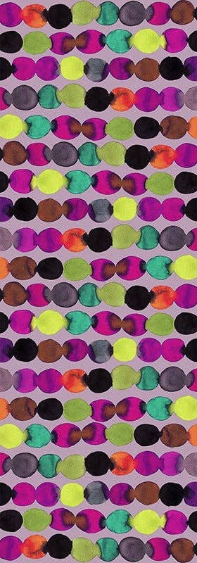 Vibrant Wool-Silk Blend Patterned Scarf