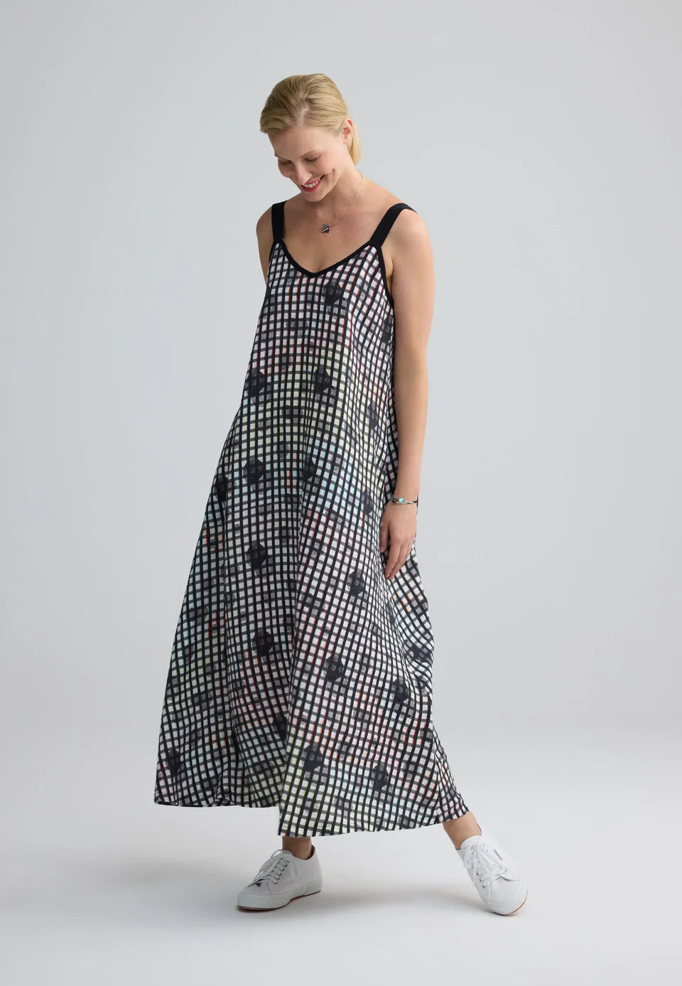 Trace Linen Strap Dress