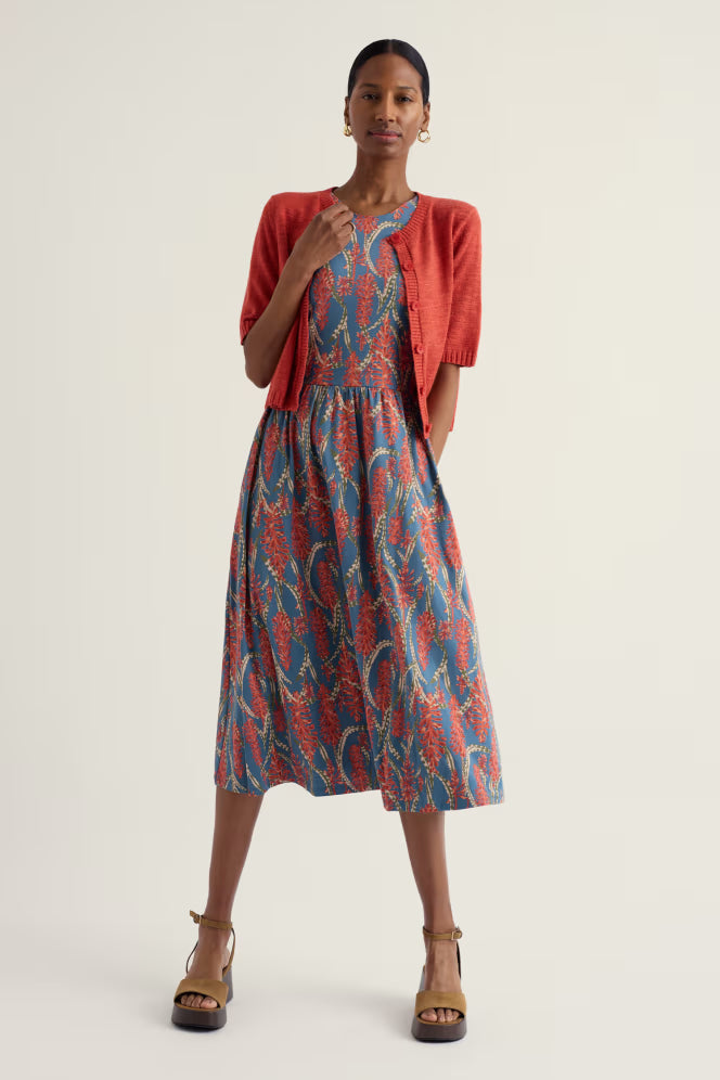 Porthmeor Wave Dress in GOTS-Certified Organic Cotton Jersey - Suttles & Seawinds