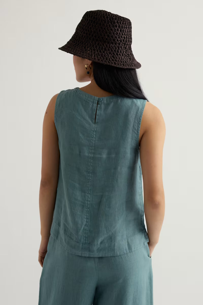 Lighthouse Station Linen Tank - Suttles & Seawinds