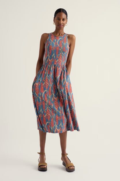 Porthmeor Wave Dress in GOTS-Certified Organic Cotton Jersey - Suttles & Seawinds