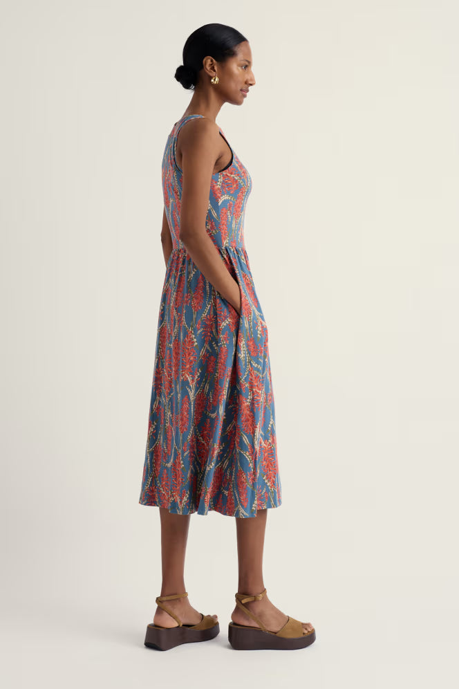 Porthmeor Wave Dress in GOTS-Certified Organic Cotton Jersey - Suttles & Seawinds