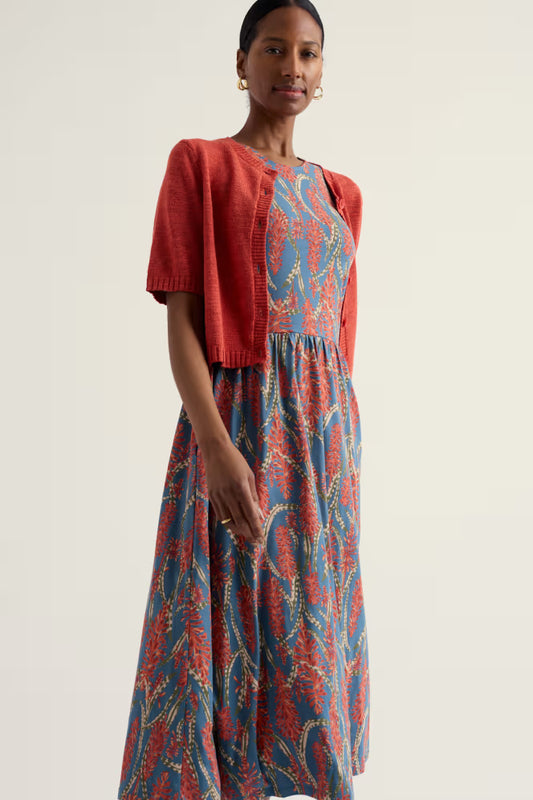 Porthmeor Wave Dress in GOTS-Certified Organic Cotton Jersey