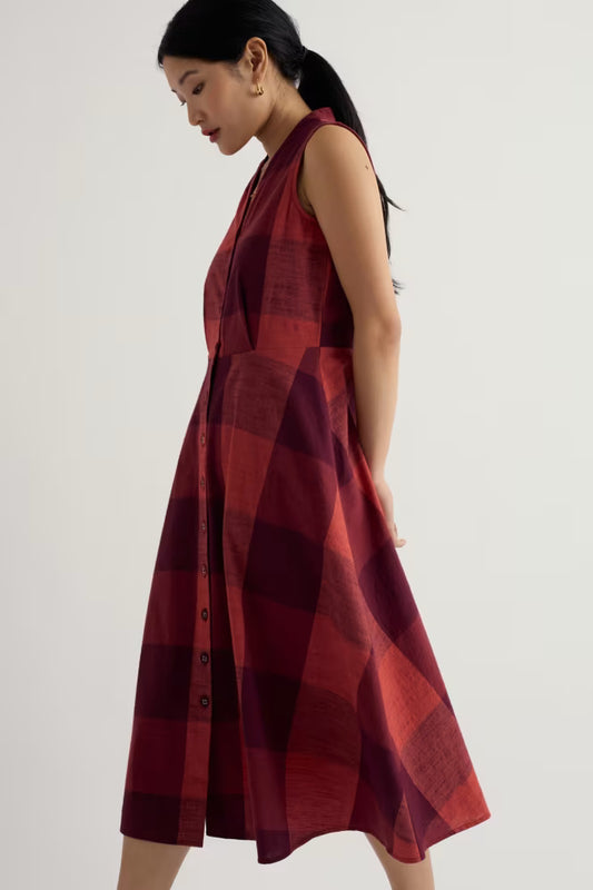 Carved Wood Dress - Umber