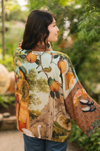 Secret Garden Pixie Duster Cropped Kimono w/ Swan
