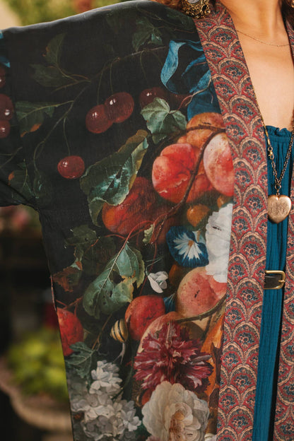 Flight of Fancy Opera Duster Kimono Robe Hummingbird - Suttles & Seawinds