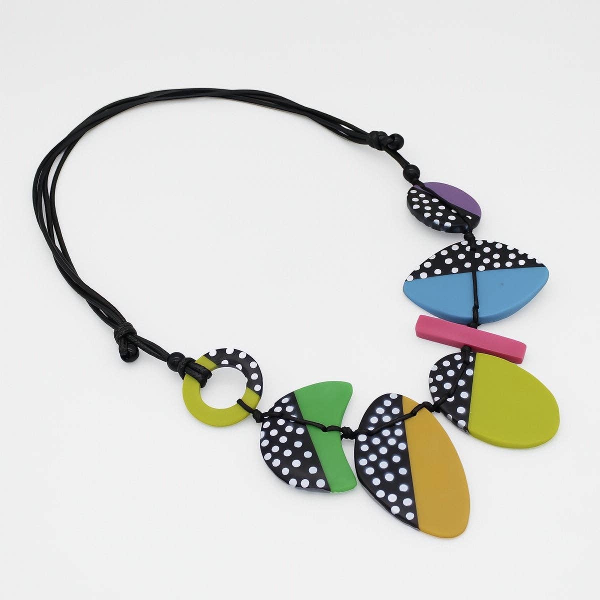 Sylca Designs - Multi-Color Polka Dot Inez Necklace