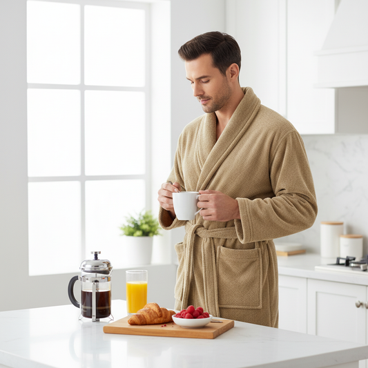 Terry Cotton Bathrobe 450 GSM - Unisex Plush Hotel & Spa