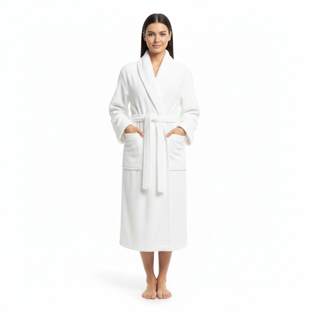 Terry Cotton Bathrobe 450 GSM - Unisex Plush Hotel & Spa - Suttles & Seawinds