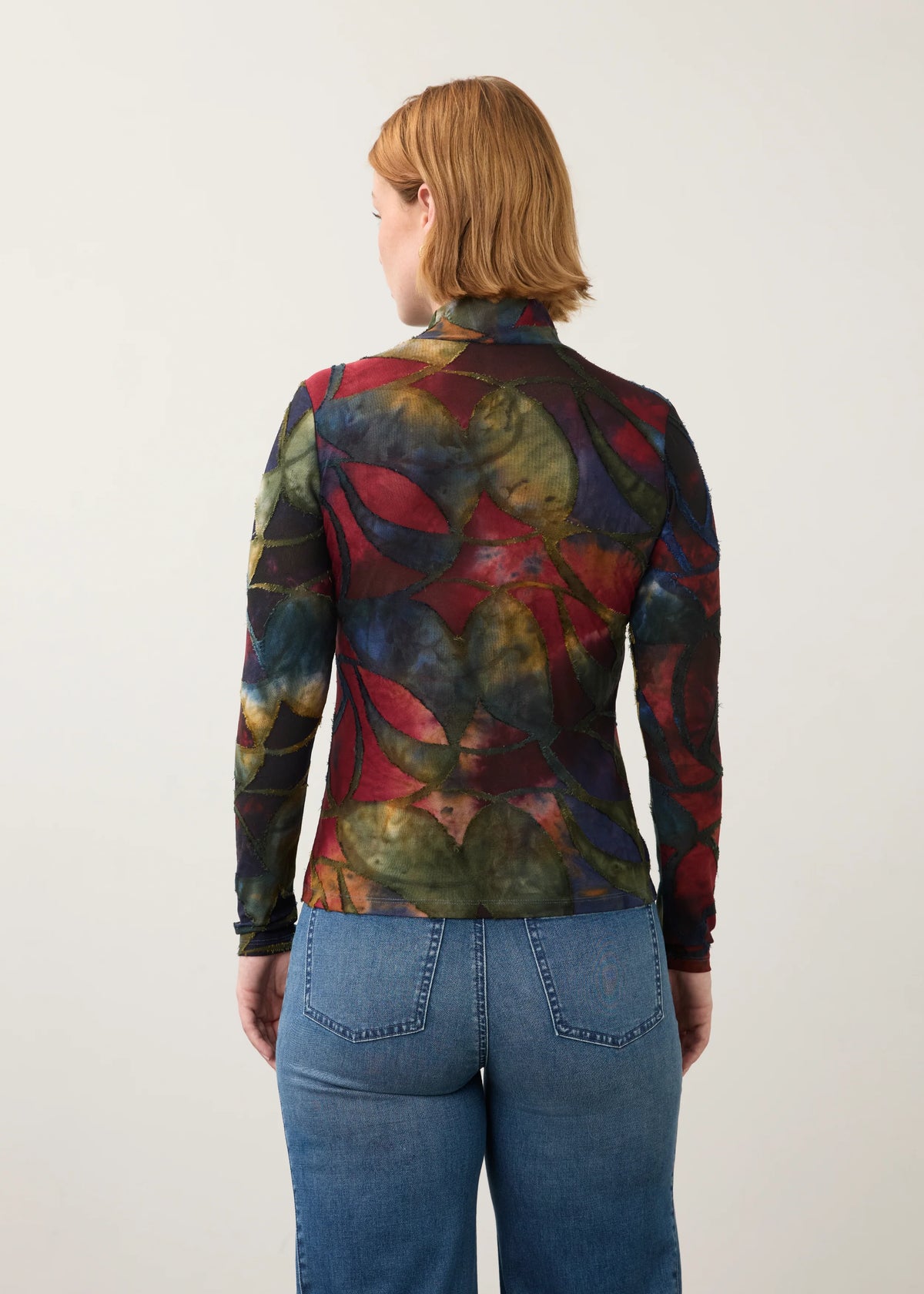Long Sleeve Mock Neck Top