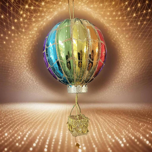Marissa's Gifts - Glass Christmas hot air balloon