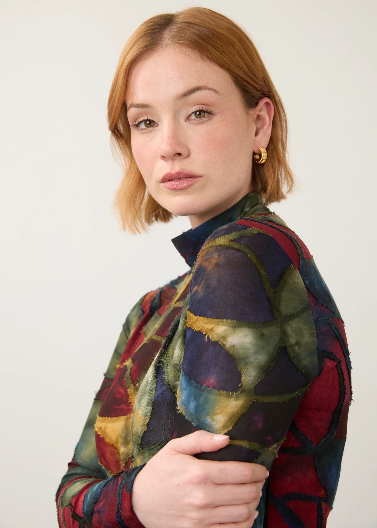 Long Sleeve Mock Neck Top