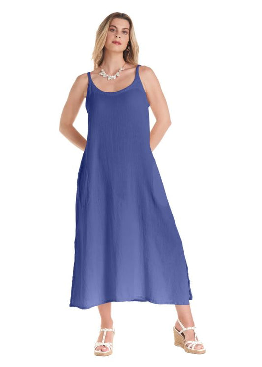 FIJI STRAPPY LONG A LINE DRESS
