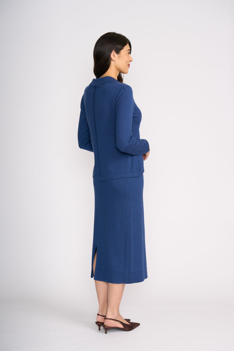 FOIL Shirt Sweater - Indigo