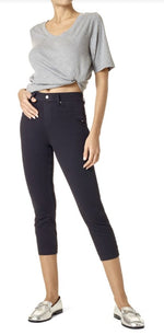 Load image into Gallery viewer, HUE- ULTRA SOFT HI-RISE DENIM CAPRI
