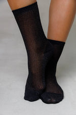 Load image into Gallery viewer, L L - MESH SHINY  SHORT SOCKS
