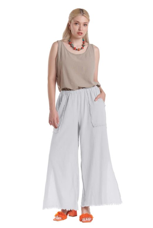 LUCKY WIDE SLIT PANT WITH POCKET