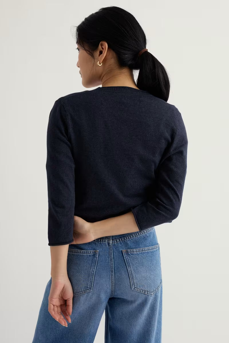 Vanessa Cardigan - Maritime Blue - Suttles & Seawinds