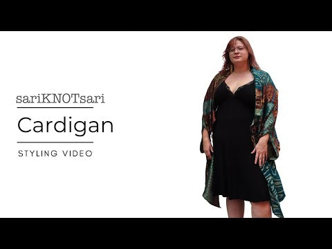 SARIKNOTSARI - SHEER AVATAR PURE SILK CARDIGAN