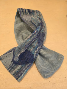 TRESART - SILK  EMBELLISHED AND EMBROIDERED MUFFLER SCARVES
