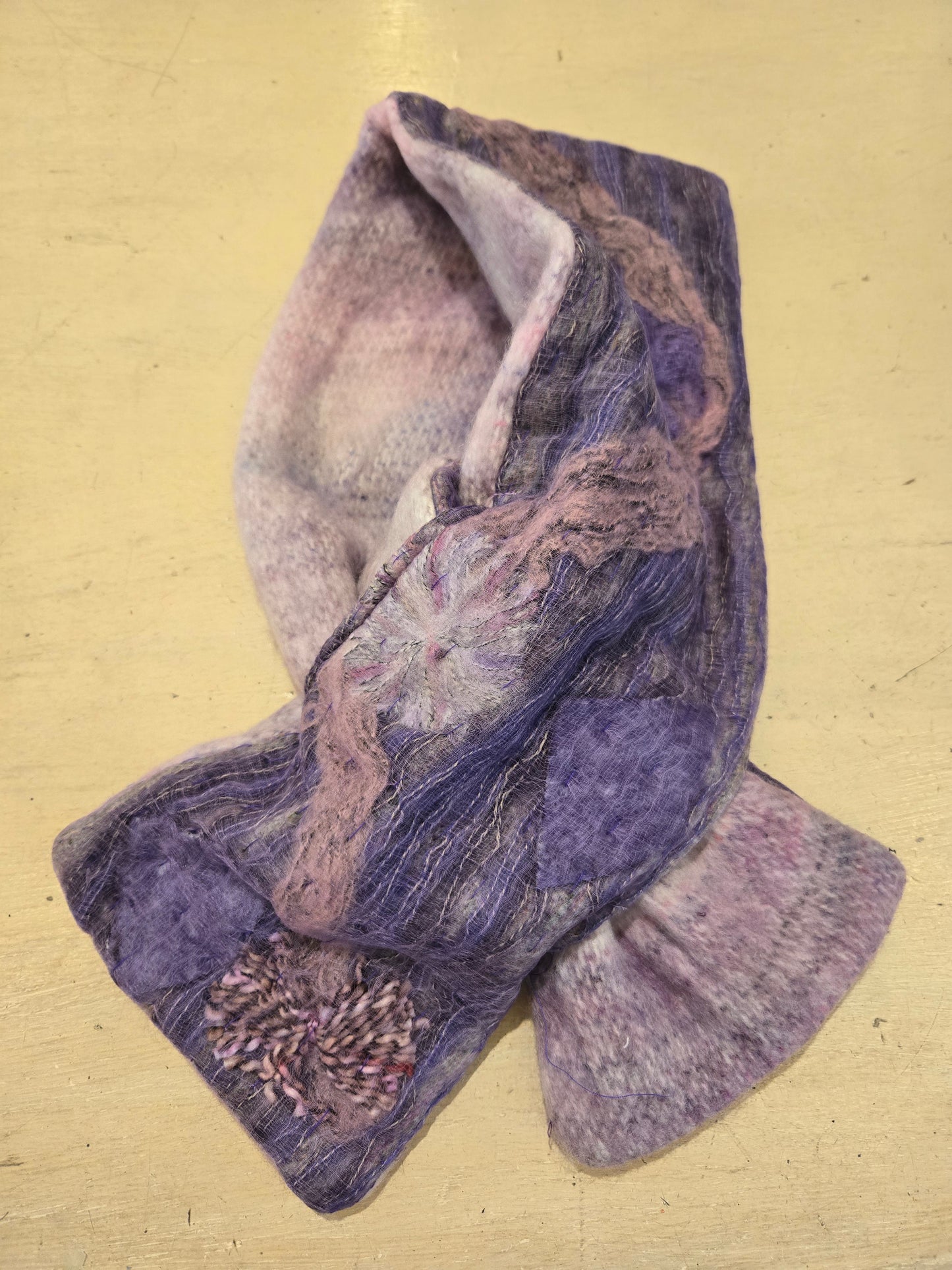 TRESART - SILK  EMBELLISHED AND EMBROIDERED MUFFLER SCARVES
