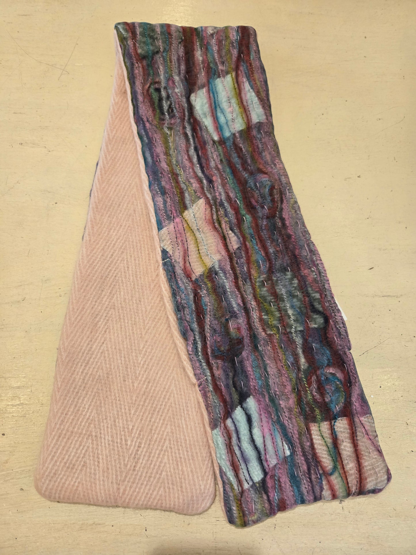 TRESART - SILK  EMBELLISHED AND EMBROIDERED MUFFLER SCARVES