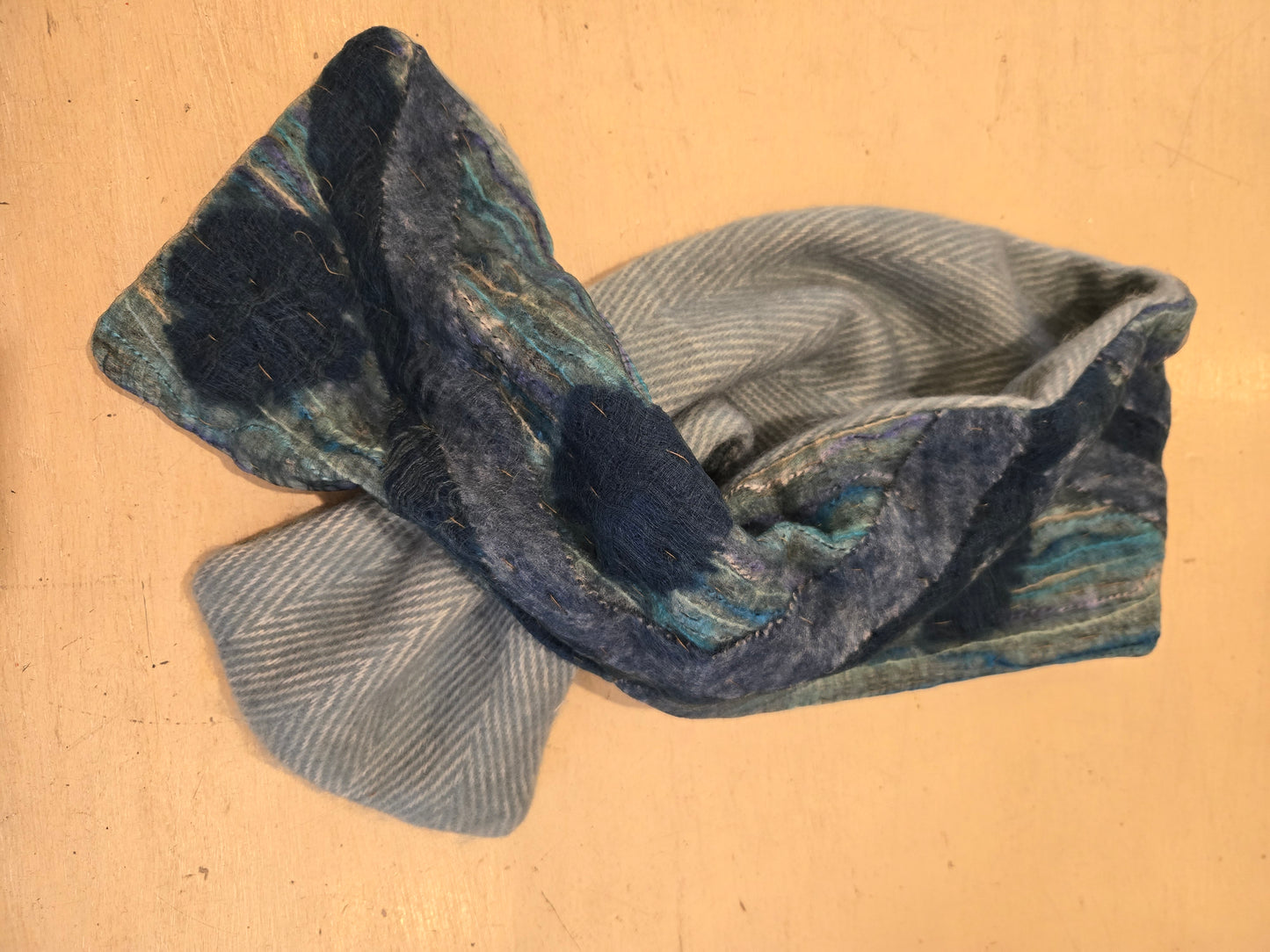 TRESART - SILK  EMBELLISHED AND EMBROIDERED MUFFLER SCARVES