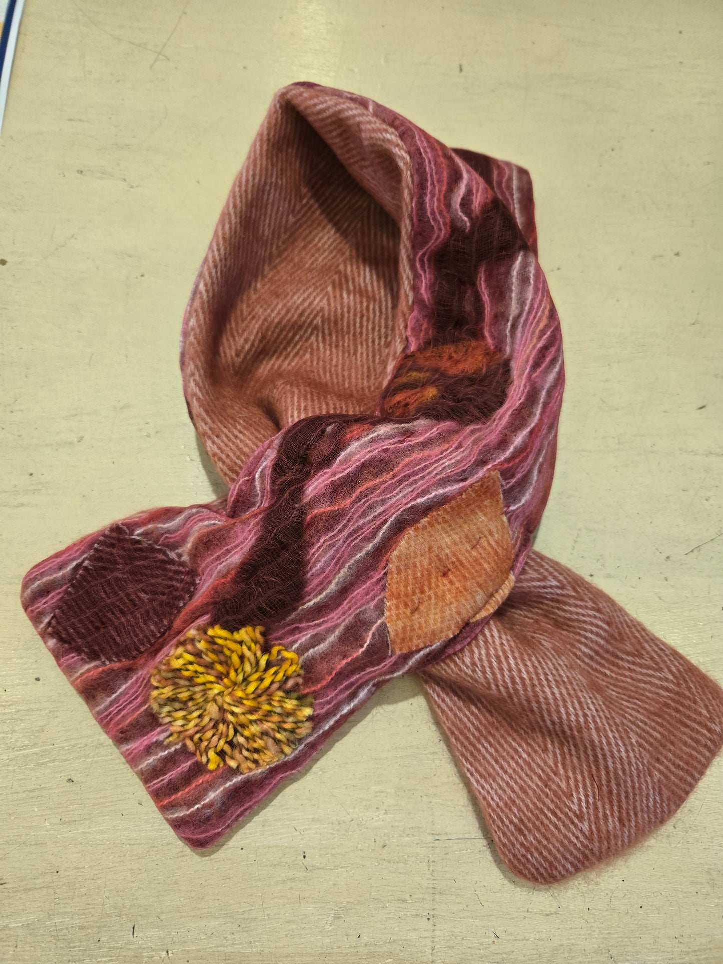 TRESART - SILK  EMBELLISHED AND EMBROIDERED MUFFLER SCARVES