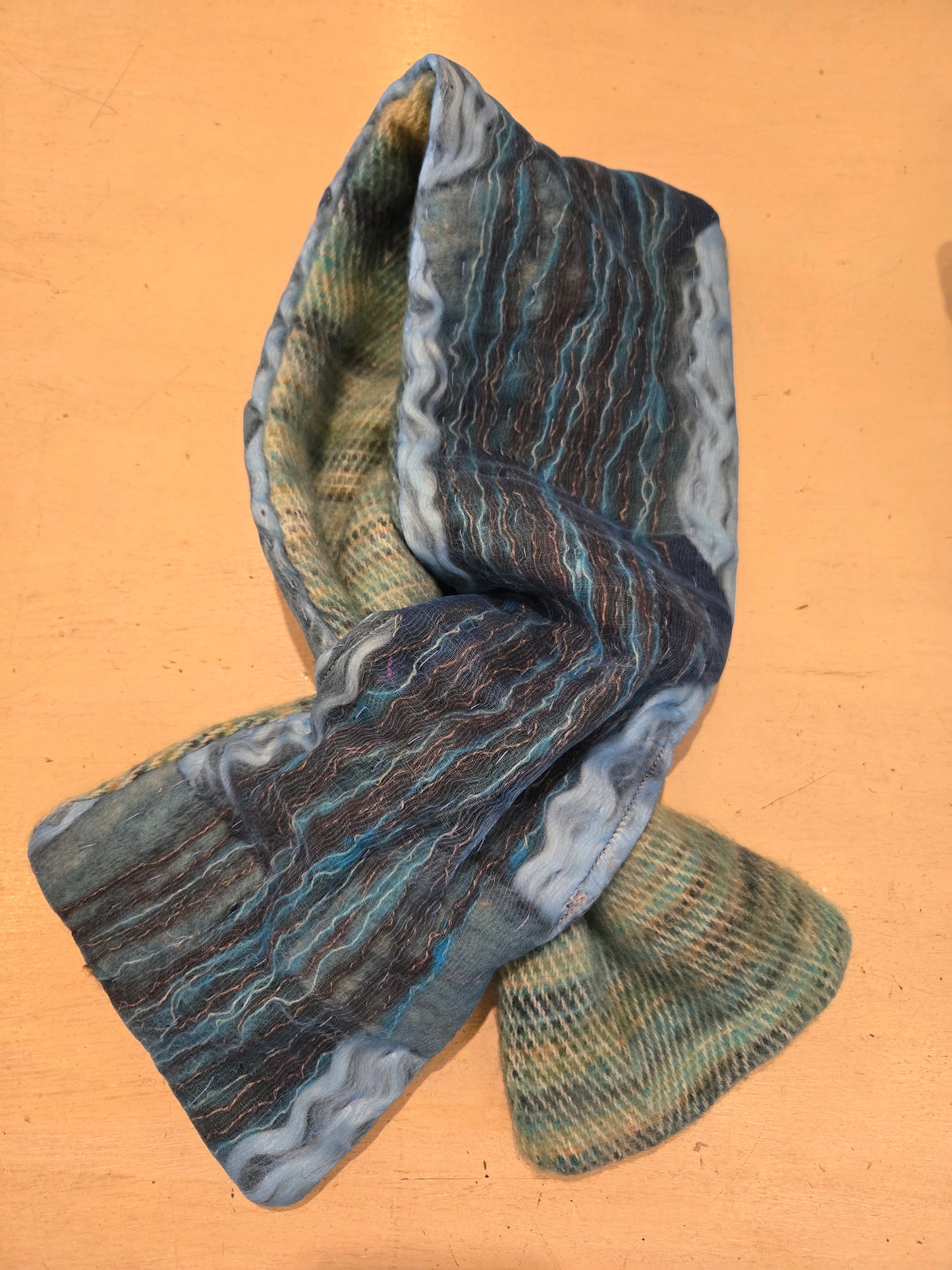 TRESART - SILK  EMBELLISHED AND EMBROIDERED MUFFLER SCARVES