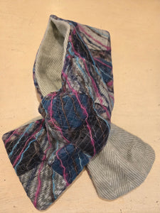 TRESART - SILK  EMBELLISHED AND EMBROIDERED MUFFLER SCARVES