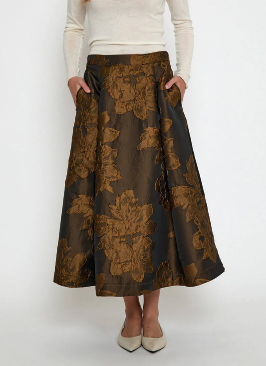 Minus Andie Midi Skirt Tiramisu - Front