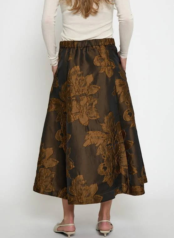 Minus Andie Midi Skirt Tiramisu - Back