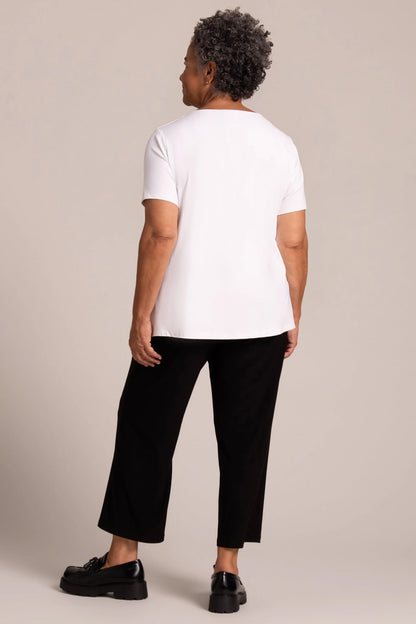 Soft Square Neck  Short Sleeve Top - Suttles & Seawinds