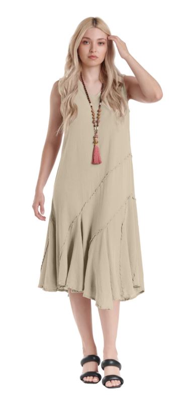 TABASCO SLEEVELESS KNEE LENGTH DRESS