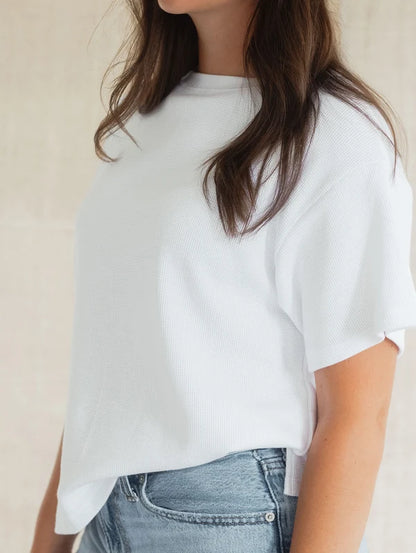 Tide Tee in Waffle fabric