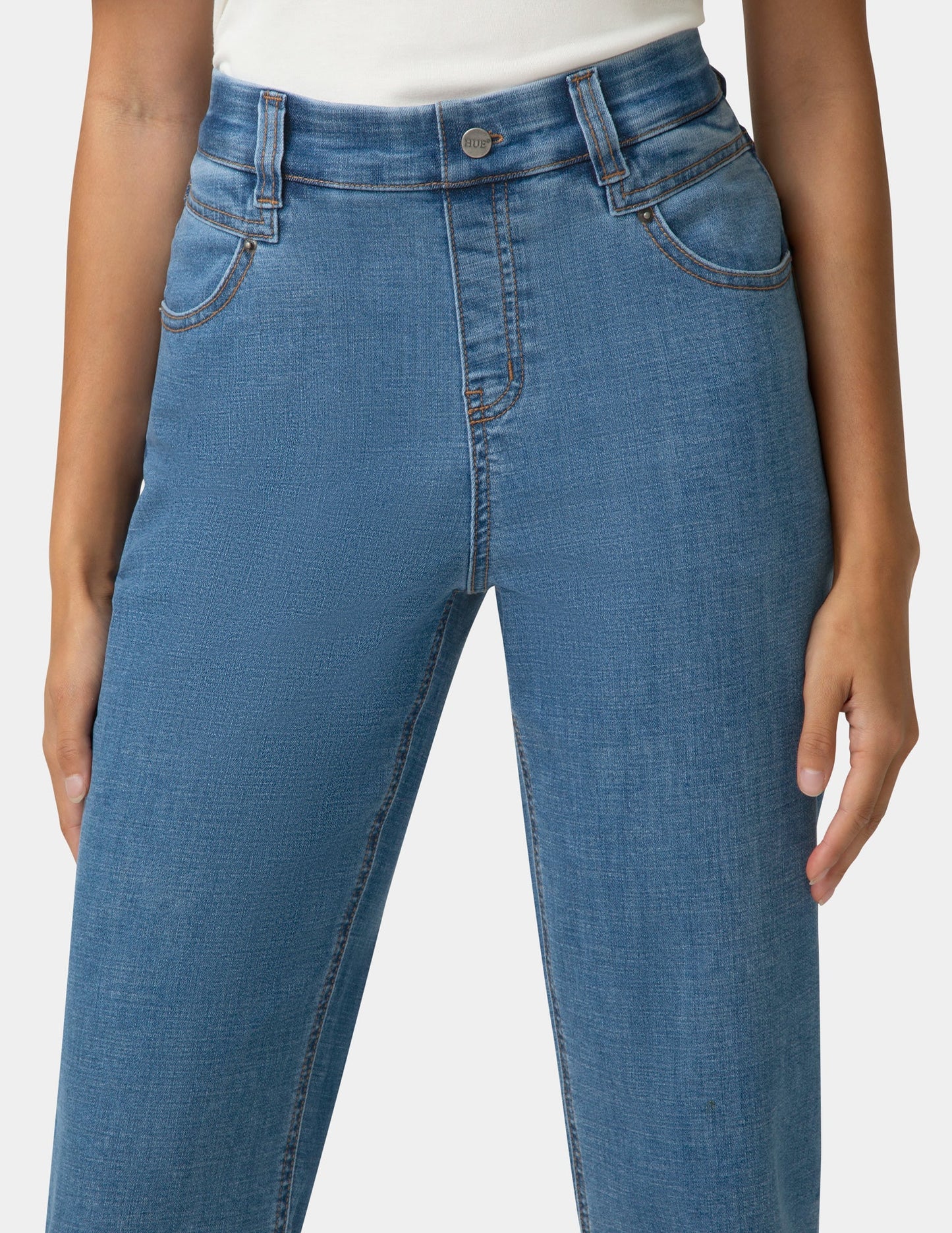 Crosshatch Denim Pedal Pusher