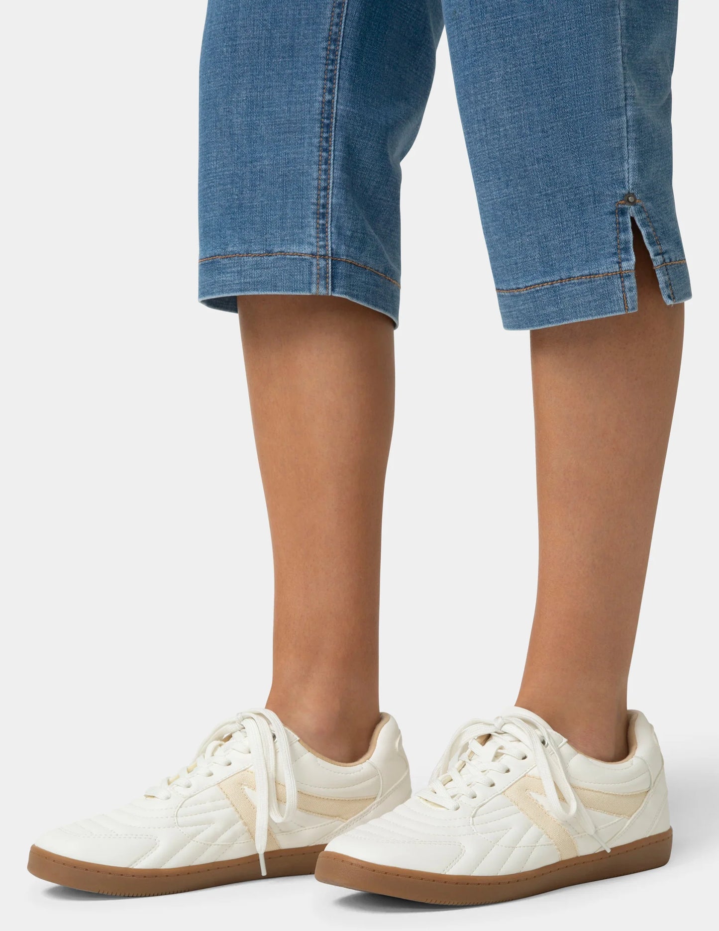 Crosshatch Denim Pedal Pusher