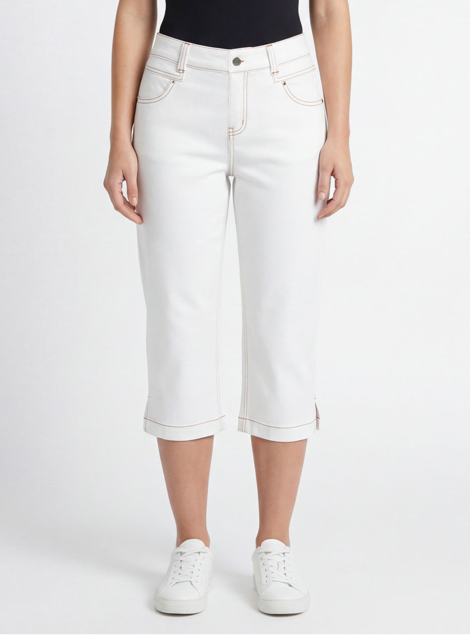 Crosshatch Denim Pedal Pusher