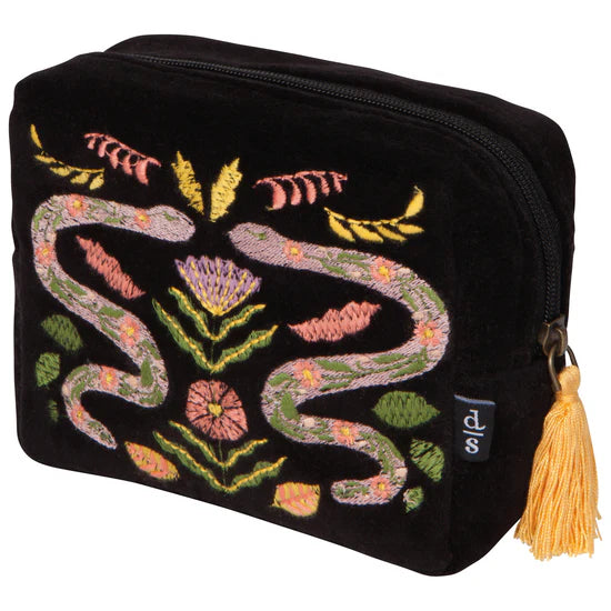 DANICA -  EMBROIDERED POUCH