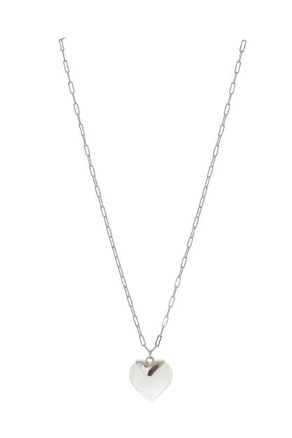 Crystal Heart Fashion Chain Necklace - Suttles & Seawinds
