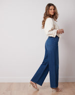 Load image into Gallery viewer, YOGA JEANS - LILY HIGH RISE WIDE LEG
