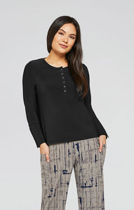 SYMPLI - DIVA HENLEY LONG SLEEVE