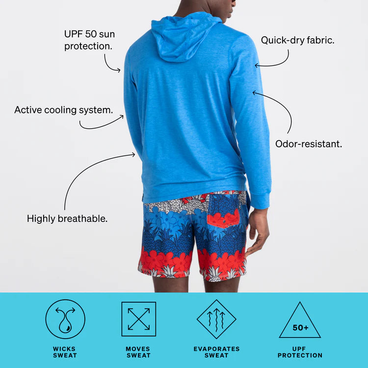 SAXX - DROP TEMP ALL DAY COOLING  & UV PROTECTION HOODIE