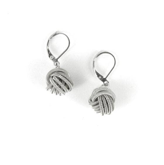 Sea Lily - Silver PW Knot Earring