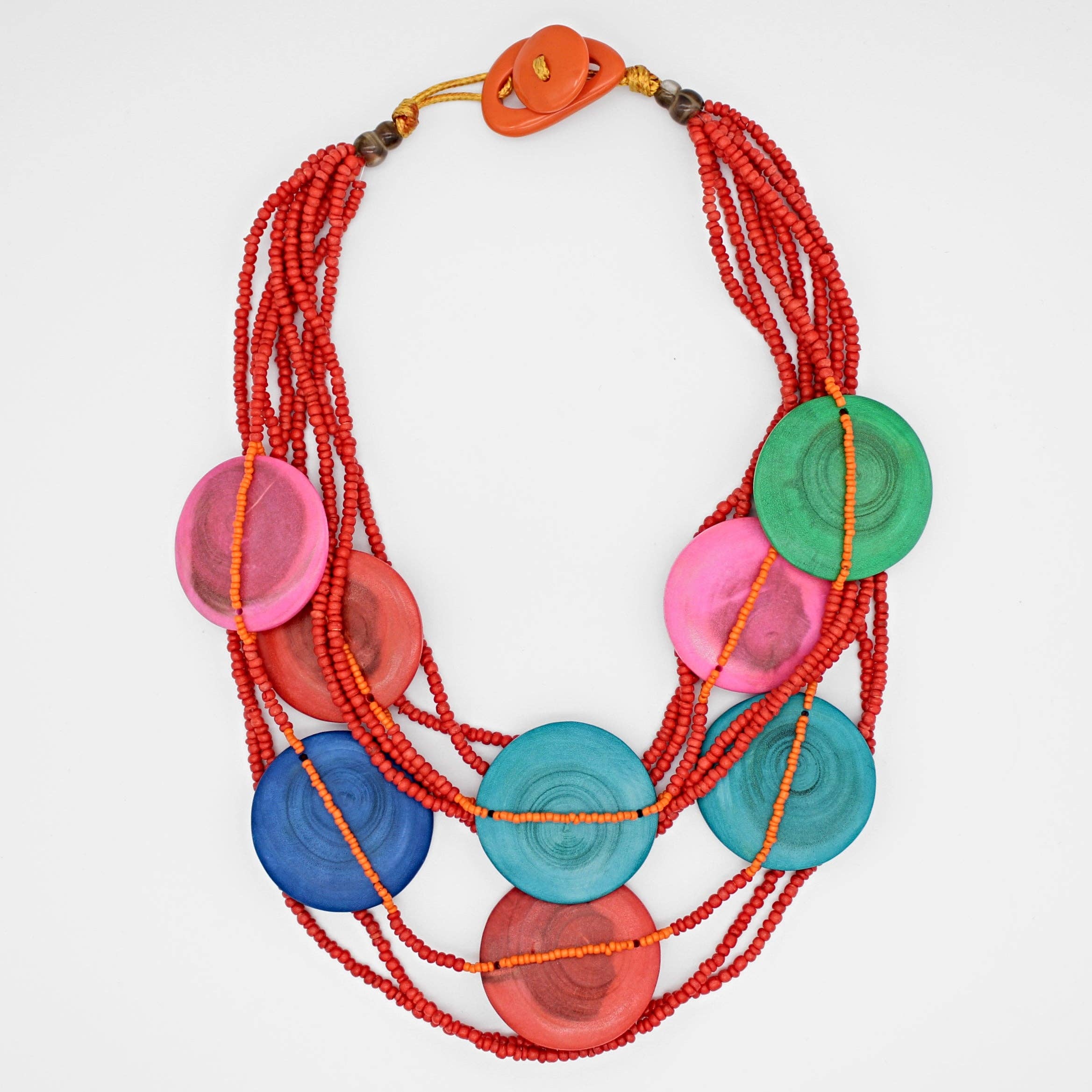 Sylca Designs - Geometric Multi Color Gisele Necklace