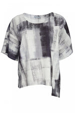 Load image into Gallery viewer, NAYA - MONOCHROME SHORT SLEEVE TOP
