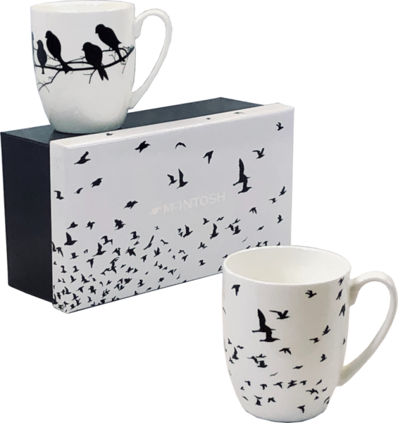 MCINTOSH - BONE CHINA GIFT SET 2 MUGS