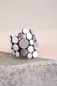 ISKINSISTERS - ABSTRACTION BRACELET ASYMMETRIC SILVER