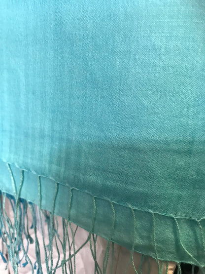 100% Silk Lightweight Solid Colour Scarf - Suttles & Seawinds