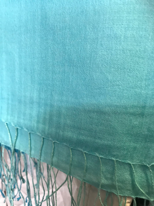 RADIANCE - SOLID WOOL & SILK LIGHTWEIGHT SOLID COLOUR SCARF